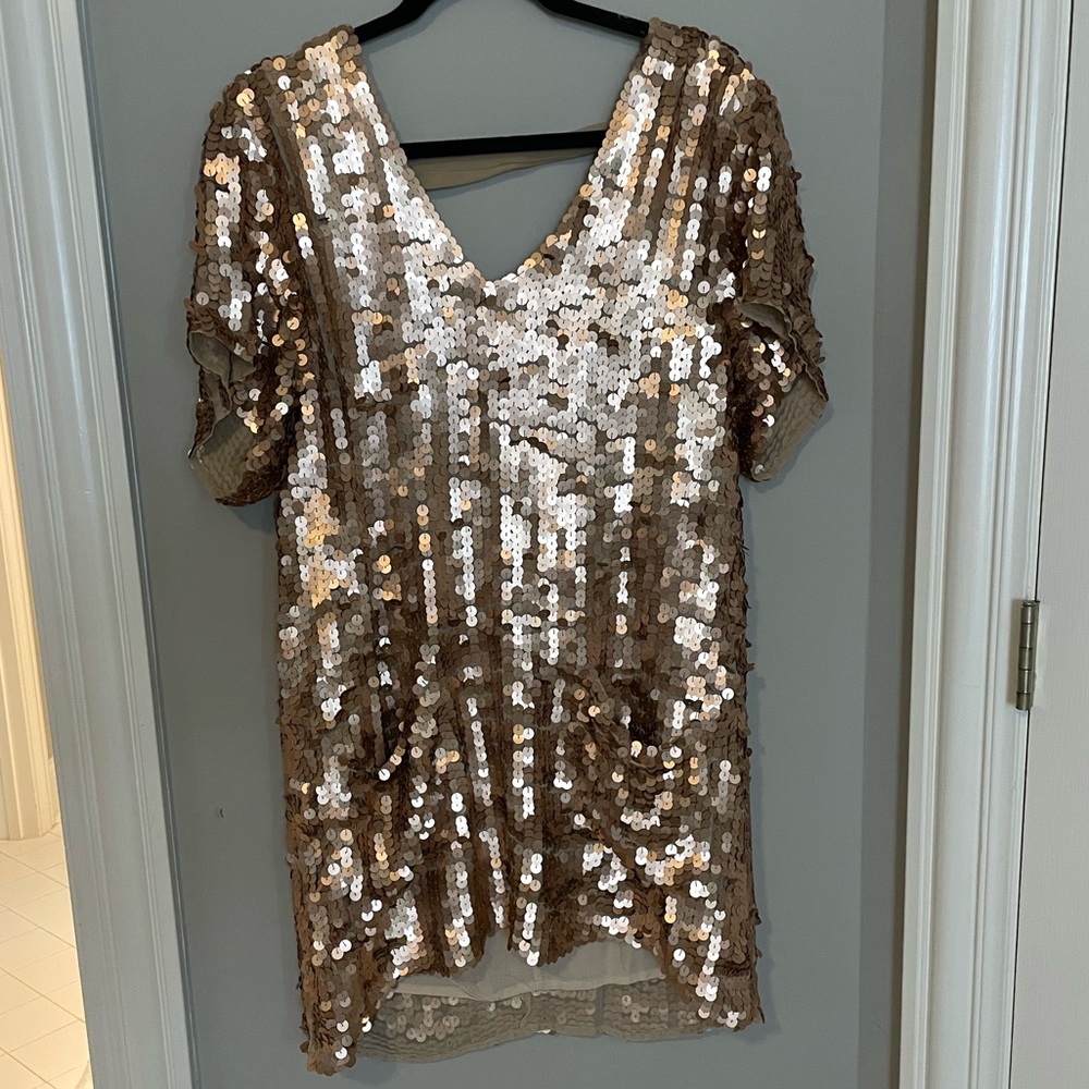 Free People Surry Sequin Rose Pink Dress size S - Picture 8 of 8